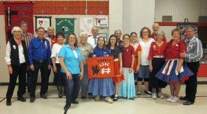 Hotfoot Stompers Claimed a County Line Squares Banner