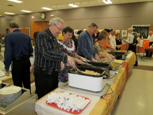 Serving a Wonderful, Homemade Turkey Dinner with "Real" Potatoes