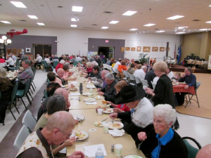 After the Dance Everyone Enjoyed the Great Meal 