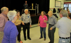 Once Dick finished teaching the calls, Roger McNeil called a tip! 