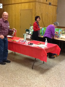 Bob and Alice helping Mary get the treats ready!
