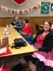 Patiently waiting for the review to end and the dance to begin!