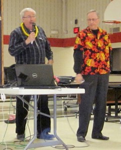Caller Tom Allen with Guest Caller Dick Rueter.