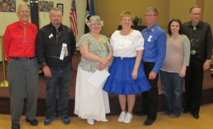 Thanks to the callers and cuers who donated their talents to the dance.  (Ken LaBau had left before this photo was taken.)