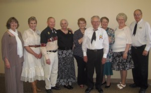 County Line Squares Royalty attending the luncheon.