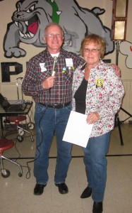 Margaret received her "Live Lively" award!