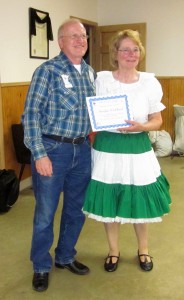 Marilyn received her "Live Lively" award!