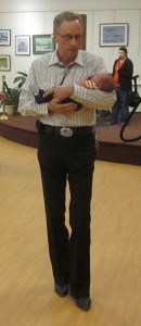 Caller Tom Allen and new grandson Lincoln!