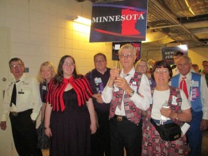 Every Saturday evening at the National Convention begins with the Parade of States.