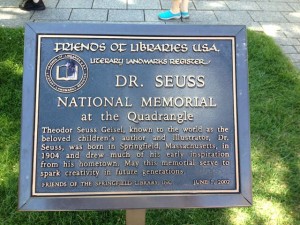 Everyone enjoyed a visit to the Dr. Seuss memorial. 