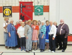 Bloomington Swirlers claimed a County Line Squares banner!