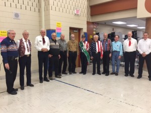 Ten veterans danced to the calling and cueing of veterans Dick and Ken!