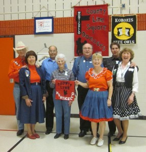 Westonka Whirlers claimed a County Line Squares banner!
