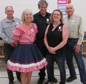 Hot Foot Stompers retrieved their banner (four left before the photo)!