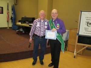 Barry received a "Live Lively" Septuagenarian Award!