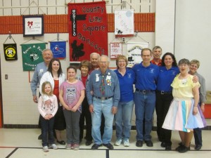 Beaux & Belles retrieved their banner!