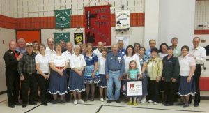 Beaux & Belles retrieved their banner!