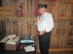 Dick Rueter called the barn dance at the Bruentrup Heritage Farm in Maplewood.