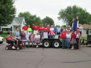 Participants at the St Peter Parade.