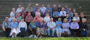Prairie Fest dancers with Caller Gene Hoffman.