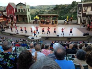 After a "cowboy cookout," the dancers attended the musical in Medora, ND. 