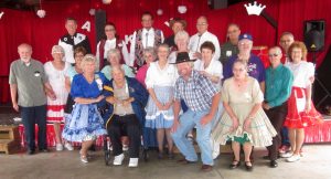 Dancers with Caller Abe Maier.