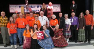 Hot Foot Stompers retrieved their banner.