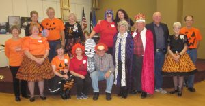 Many dressed for the "Halloween" dance.